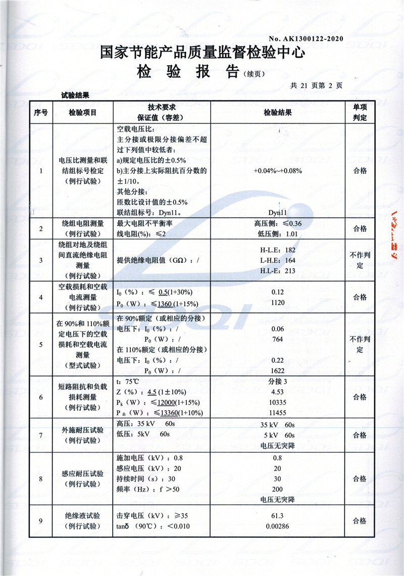 高低压试验报告-S11-1250建水建水建水油浸式变压器-2.jpg
